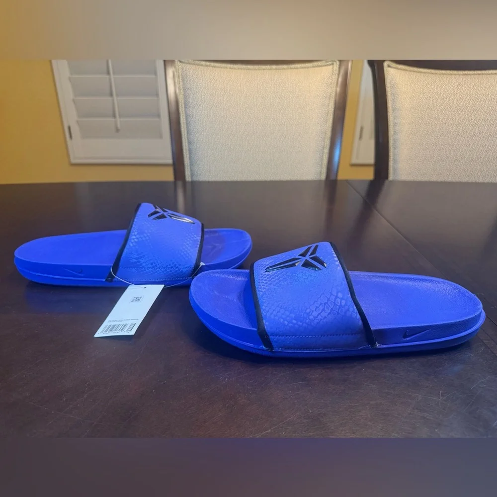 New Nike Kobe Slides Sandals Purple Black